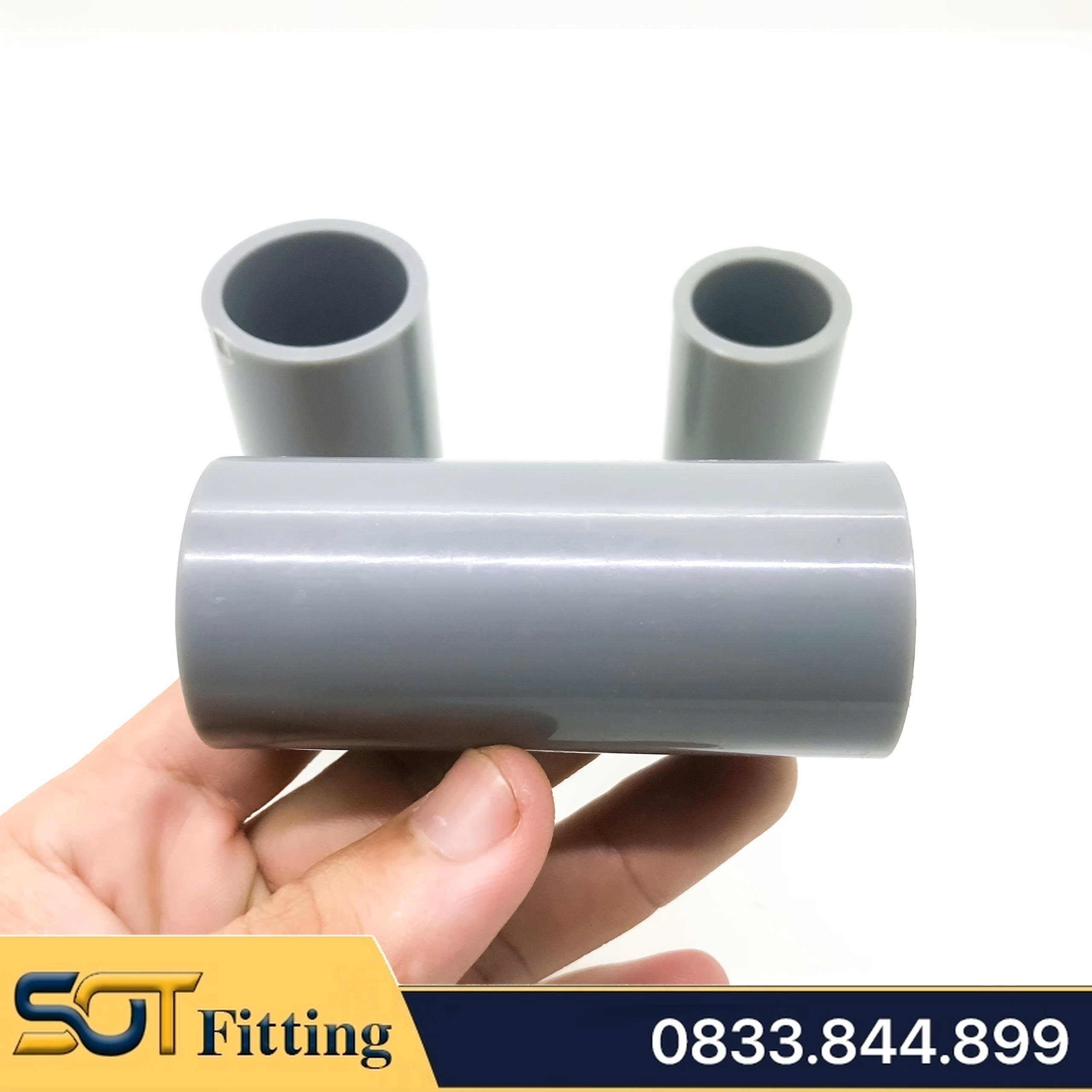 Nối Thẳng / Măng Sông Nhựa PVC Trơn Dán 21 27 34 - Thương Hiệu Nhựa Bình Minh