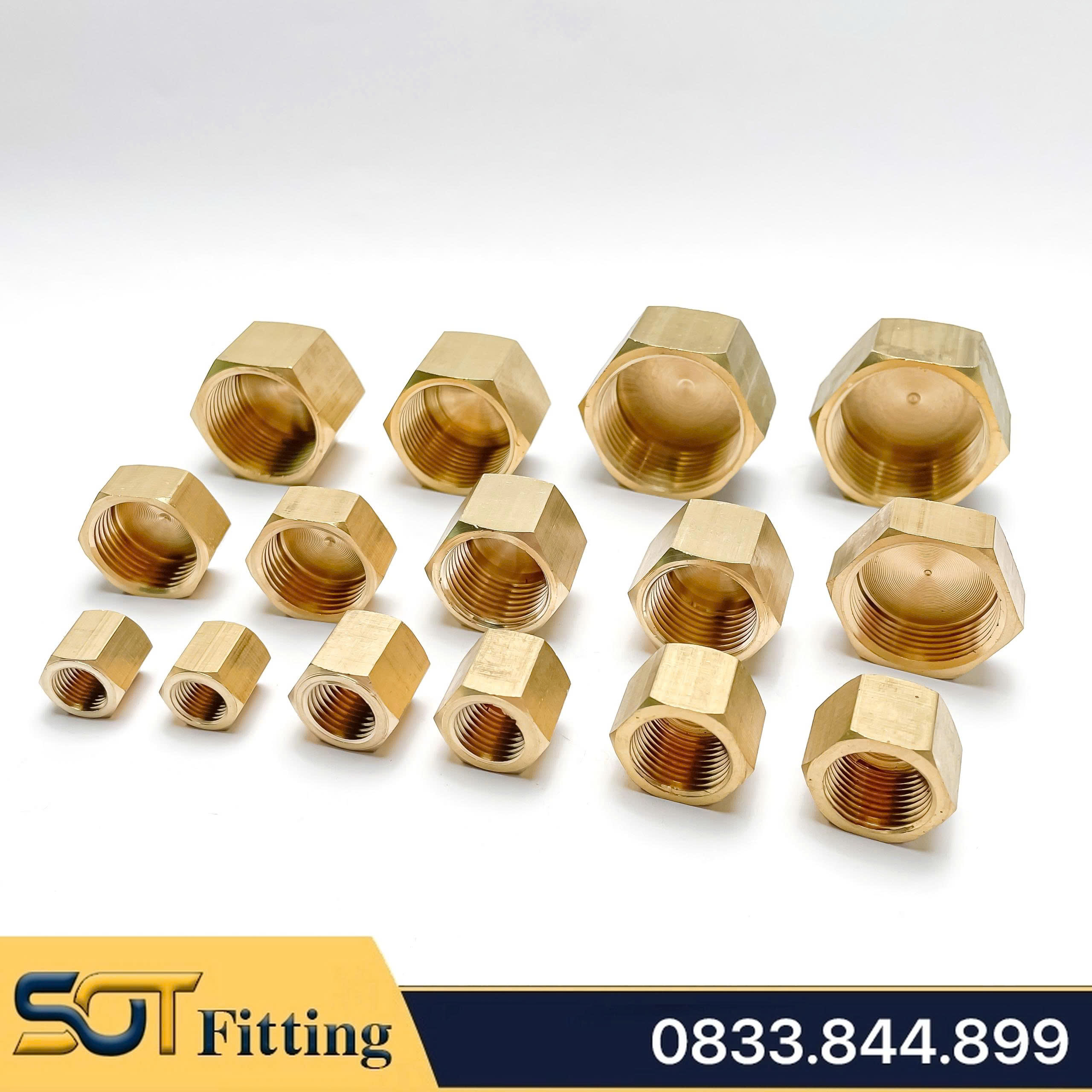 Nút Bịt / Đầu Bít Ren Trong Đồng Thau Ngăn Dòng Chảy - 9.6 13 17 21 27 34 42 49 60
