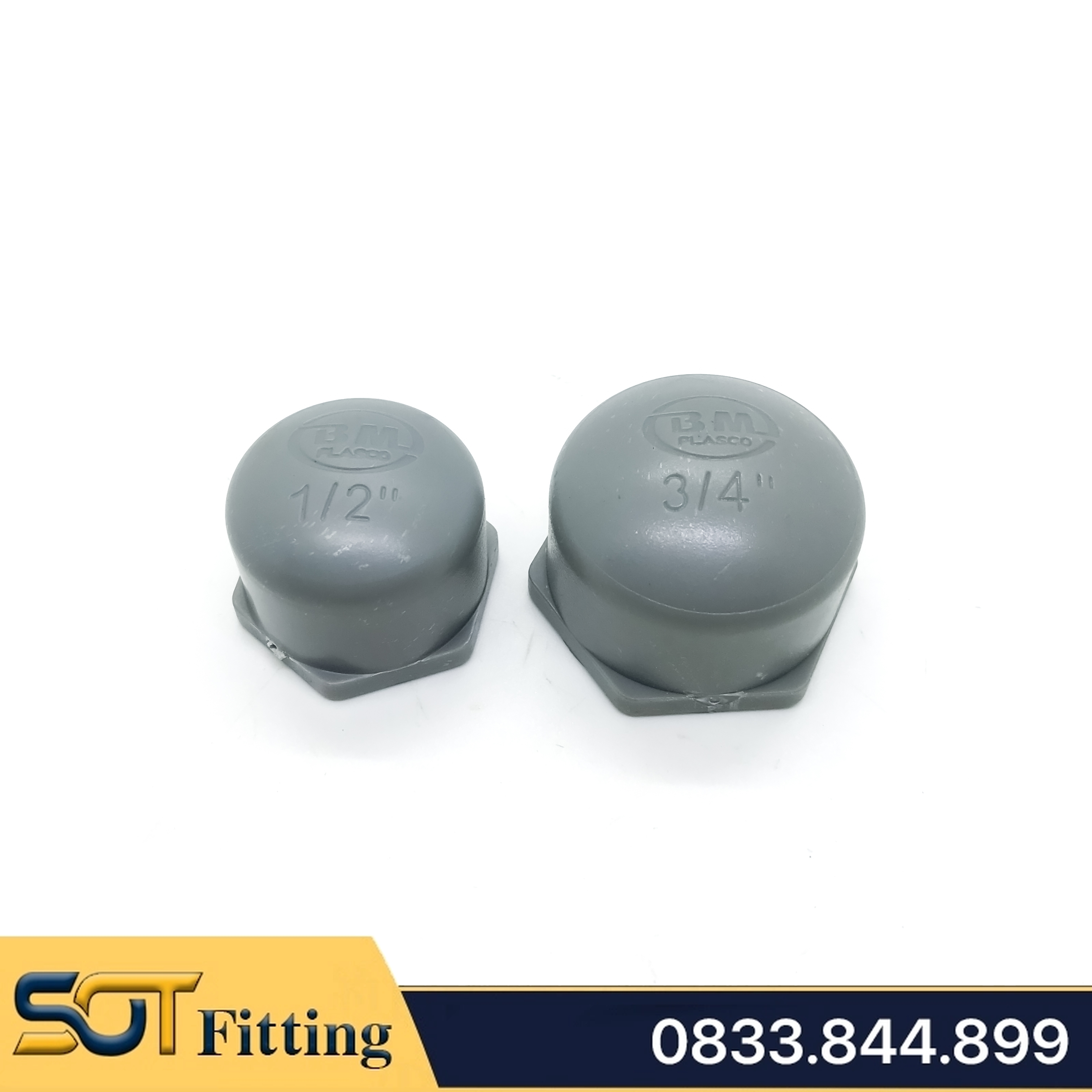 Nút Bít Ren Trong 21 27 34 / Đầu Bịt Nhựa PVC - Thương Hiệu Bình Minh