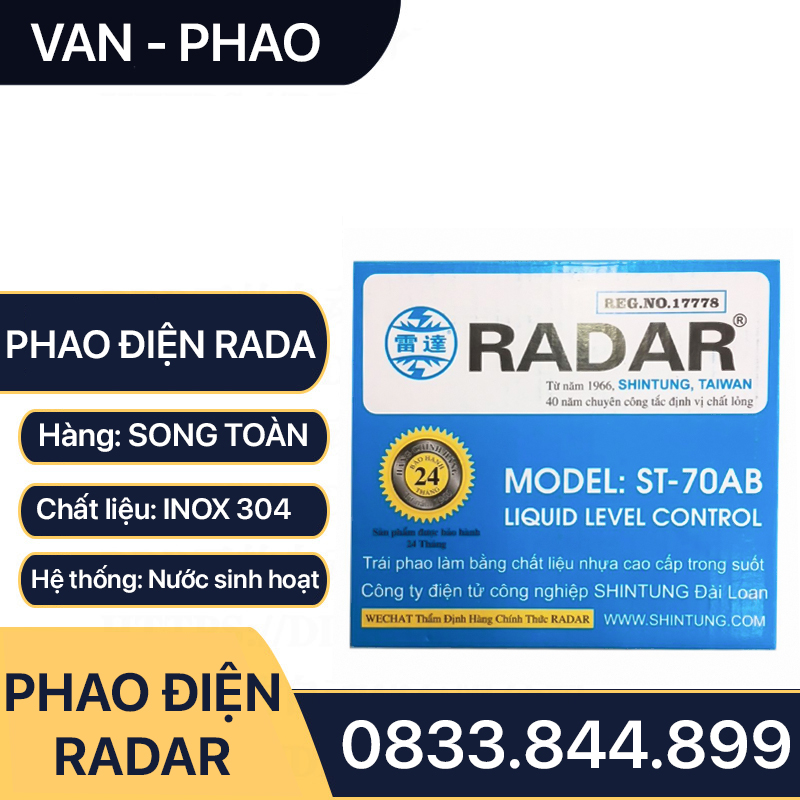 phao-dien-rada-1 Cách Lắp Đặt Phao Điện Chống Tràn Tự Động Cho Bồn Nước