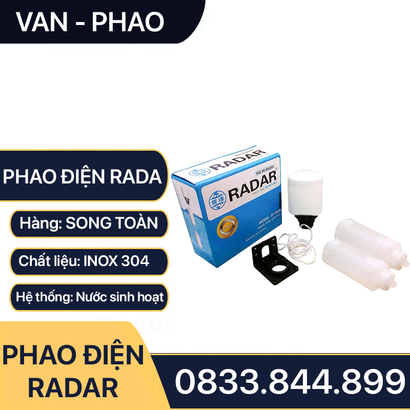 Phao Điện Radar, Phao Điện Ngắt Nước Tự Động Điện Rada