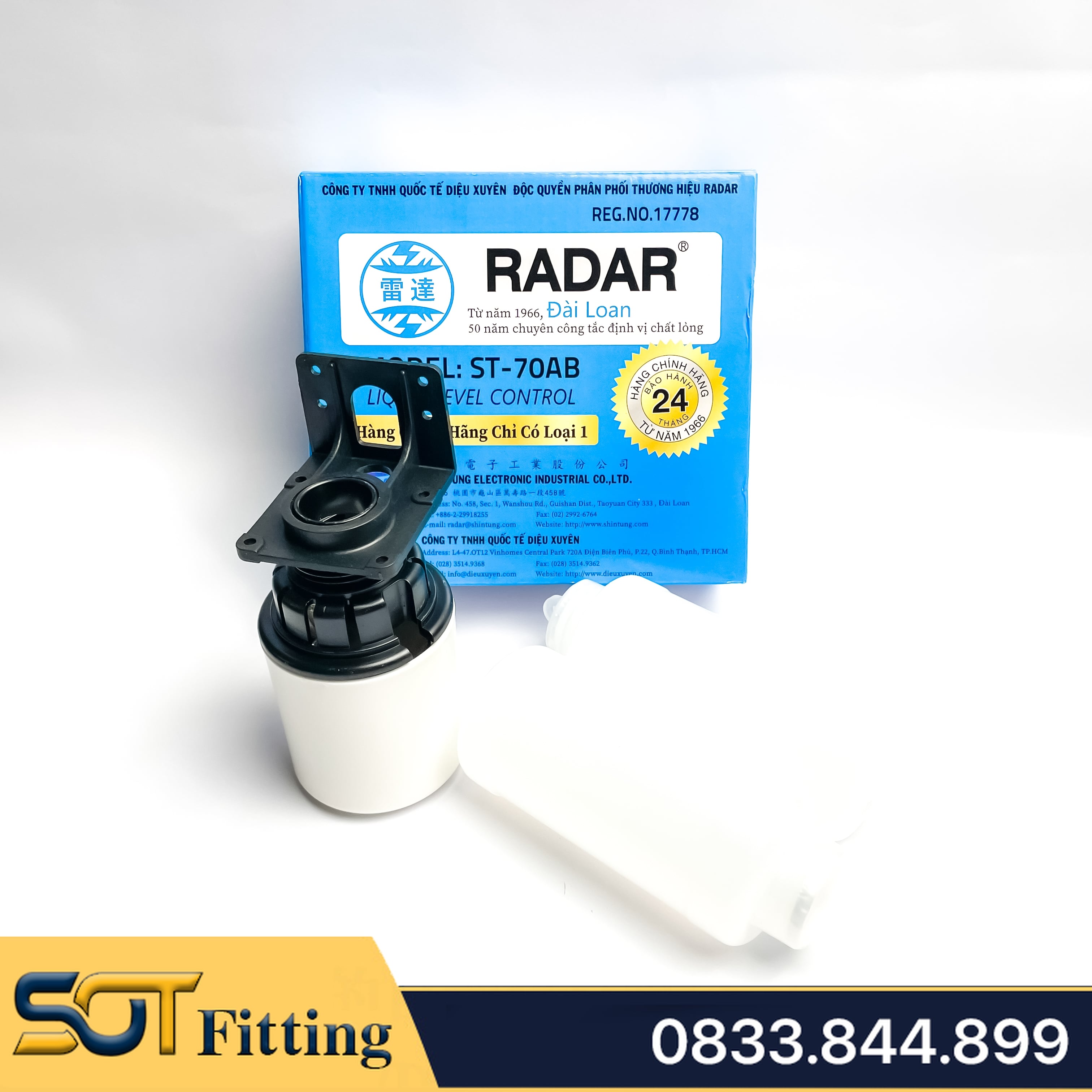 Phao Điện Radar Lắp Bồn Nước Ngắt Nước Tự Động Hàng Chính Hãng