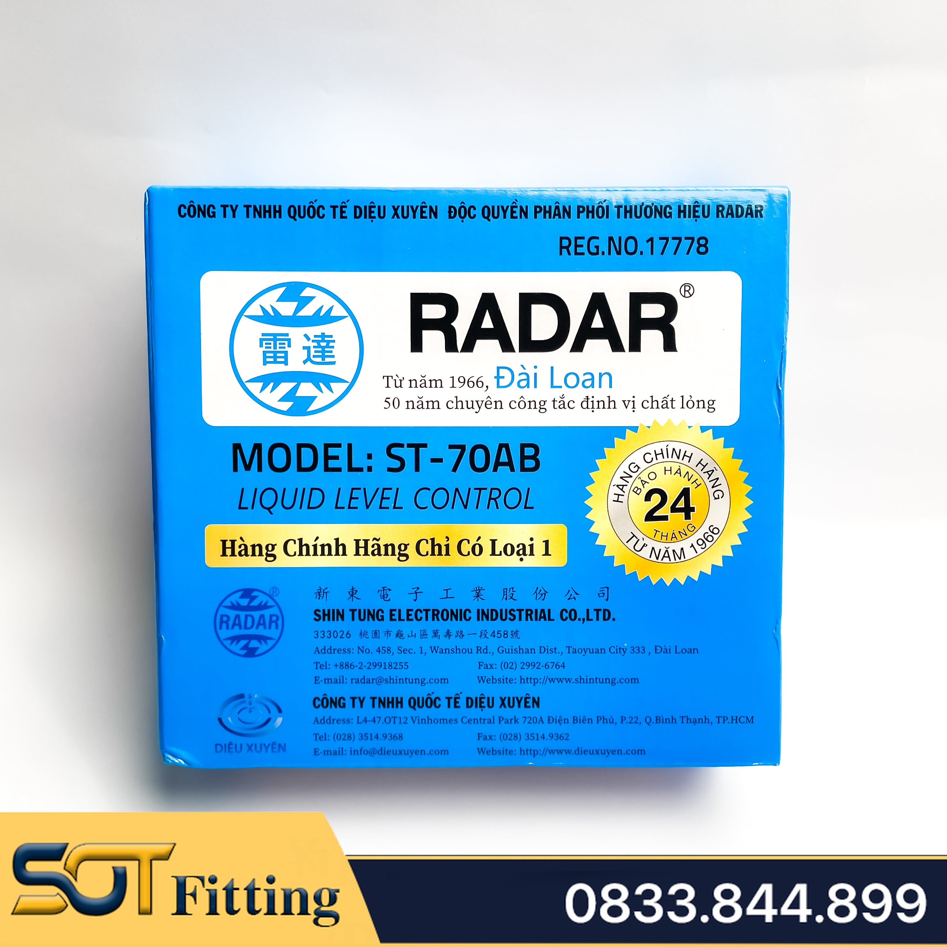 Phao Điện Radar Lắp Bồn Nước Ngắt Nước Tự Động Hàng Chính Hãng