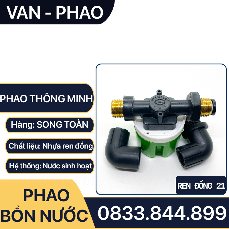 Van Phao Thông Minh, Phao Thông Minh Tự Động Ngắt Nước Nhựa Ren ...