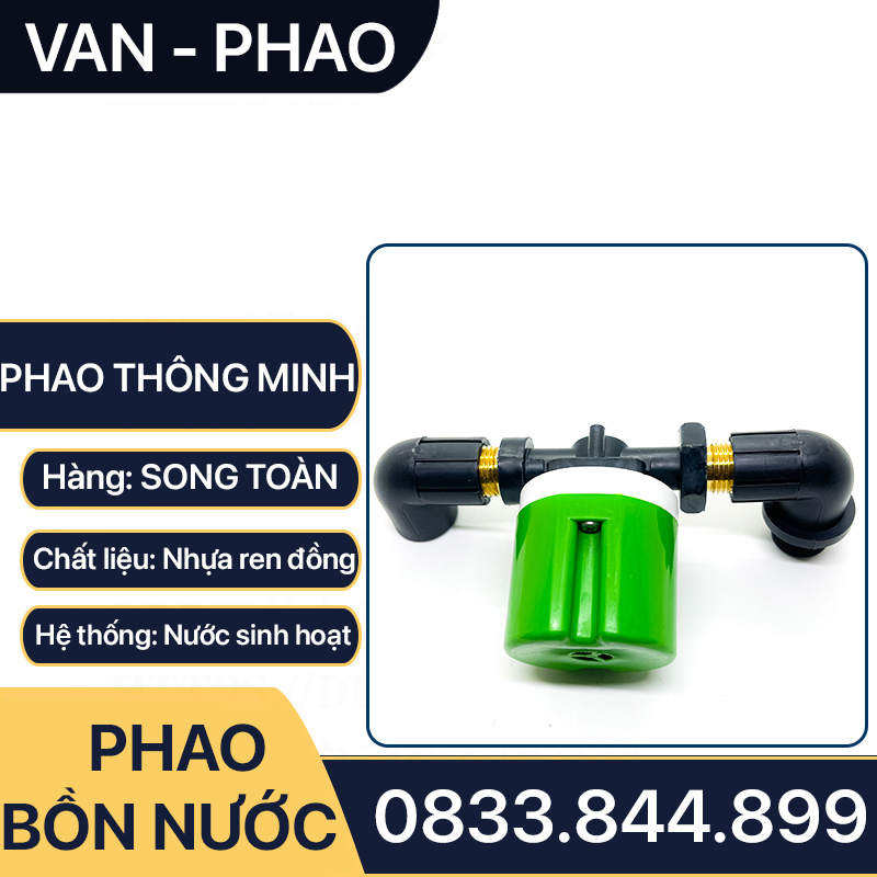 Van Phao Thông Minh, Phao Thông Minh Tự Động Ngắt Nước Nhựa Ren Đồng Phi 21, 27