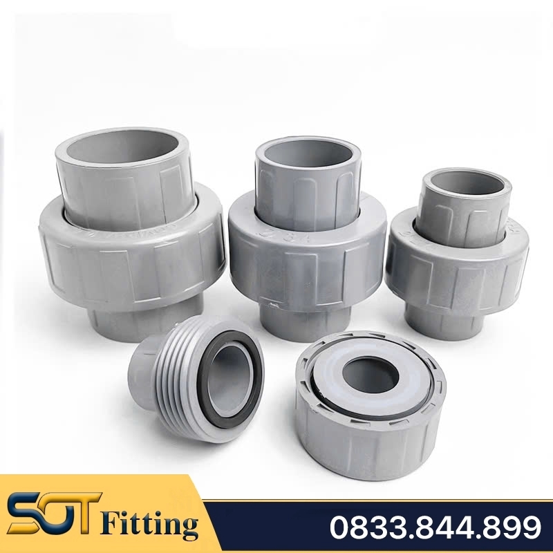 Rắc Co Nhựa, Đầu Nối Rắc Co Nhựa Trơn Dán Ống PVC