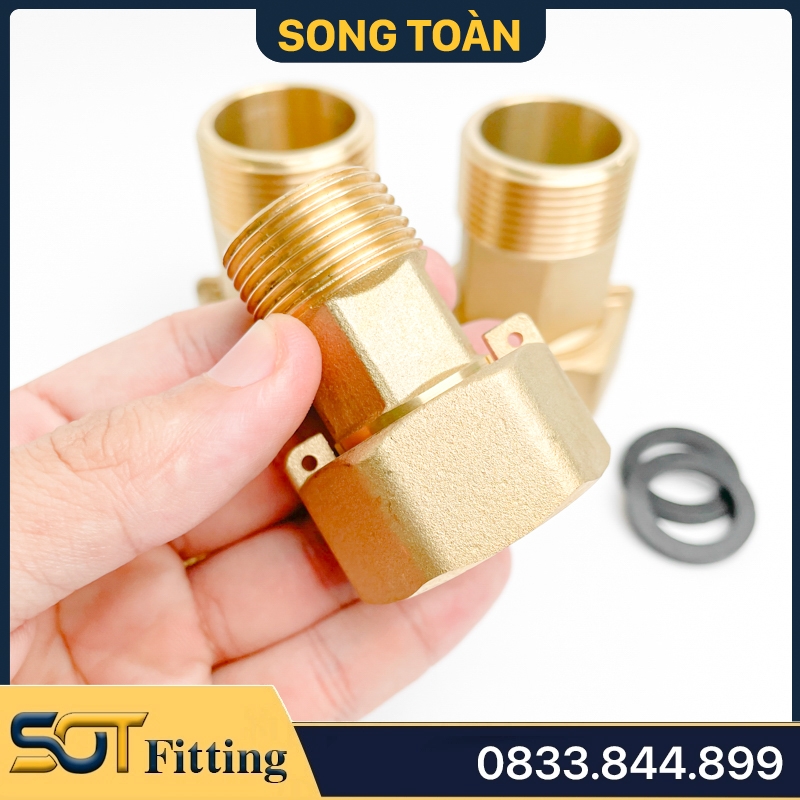 Rắc Co Ren Lục Giác Có Lỗ Kẹp Chì Dùng Cho Đồng Hồ Đo Cấp Nước