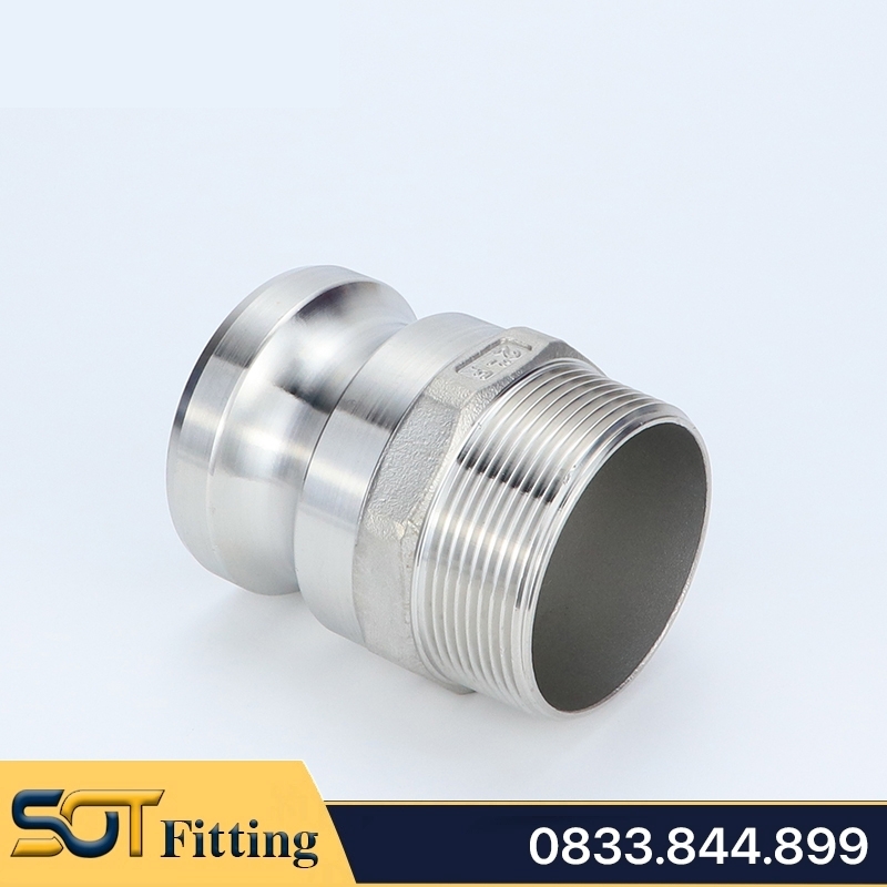 Ren Ngoài Kiểu Camlock Type F Khớp Nối Nhanh Đầu Đực Inox 304 (DN15 - DN100)