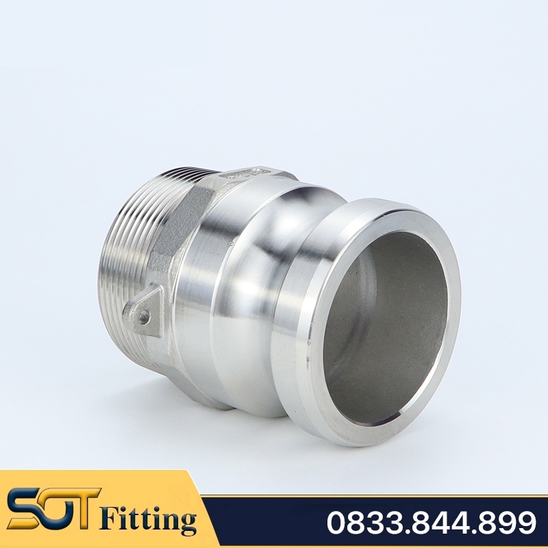 Ren Ngoài Kiểu Camlock Type F Khớp Nối Nhanh Đầu Đực Inox 304 (DN15 - DN100)
