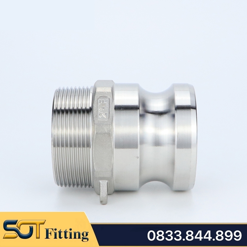 Ren Ngoài Kiểu Camlock Type F Khớp Nối Nhanh Đầu Đực Inox 304 (DN15 - DN100)