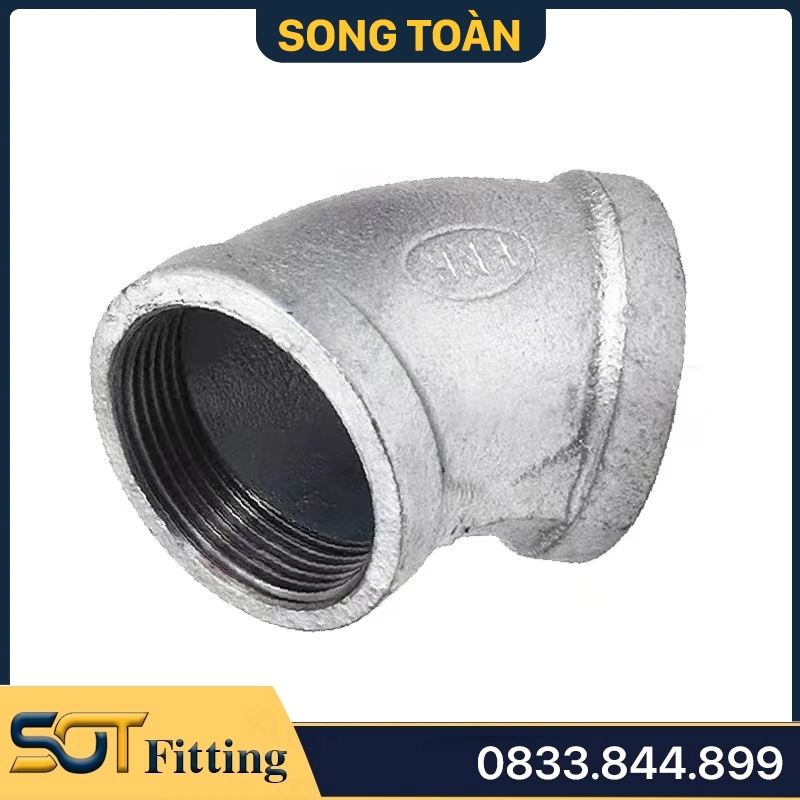 Sản Phẩm Co Lơ 45 Độ Ren Trong Sắt Mạ Kẽm: Đáng Tin Cậy Và Bền Bỉ