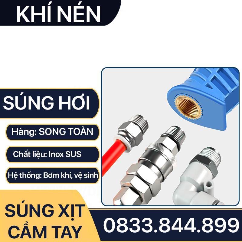 Súng Xịt Hơi Nhựa, Đầu Xịt Hơi Nhựa Đuôi Nối Nhanh