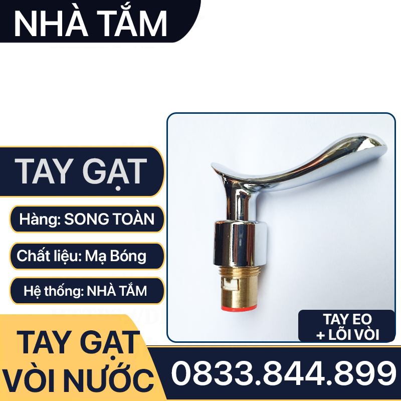 Tay Gạt Vòi Nước, Bộ Tay Vặn Vòi Nước Rời Thay Thế Tay Gạt Đã Cũ - Hư Hỏng