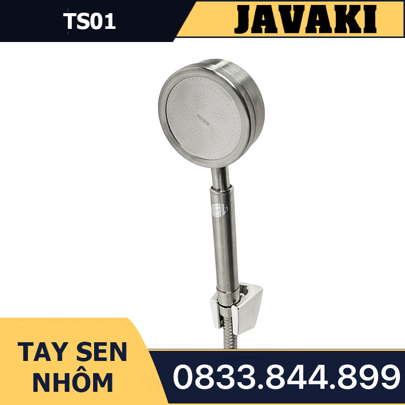 Tay Tăng Áp TS01 Bằng Nhôm Trong Lắp Vào Củ Sen Tắm - Thương Hiệu JAVAKI
