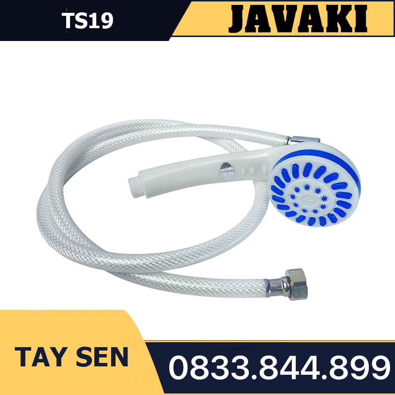 Tay TS19 Nhựa Trắng Giá Rẻ Lắp Vào Củ Sen Tắm - Thương Hiệu JAVAKI