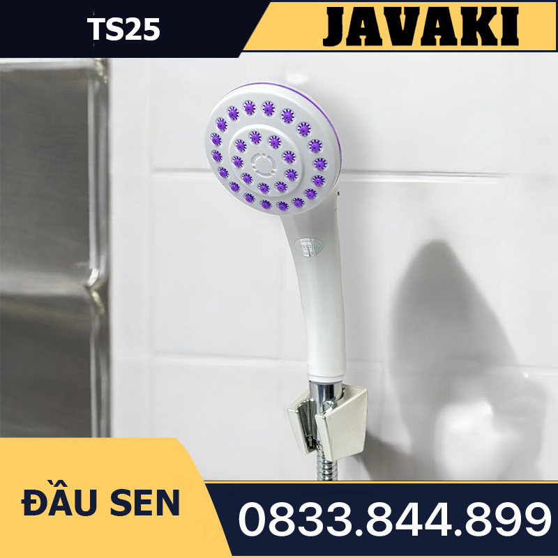 Tay TS25 Nhựa Trắng Giá Rẻ Lắp Vào Củ Sen Tắm - Thương Hiệu JAVAKI