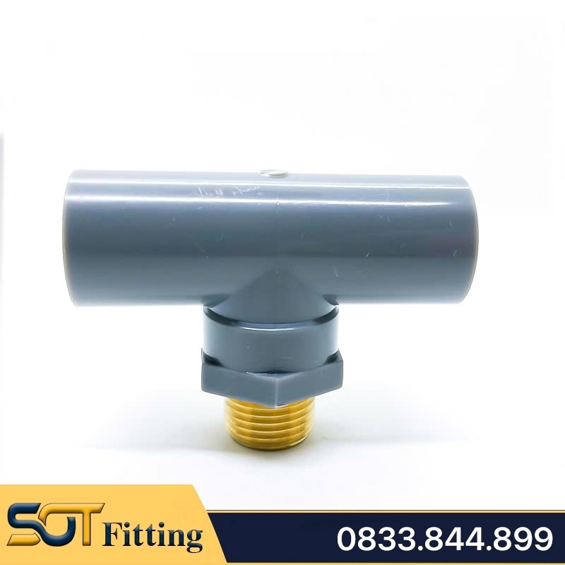 Tê Nhựa PVC Ren Ngoài Đồng Thau 21 27 - Thương Hiệu Nhựa Bình Minh