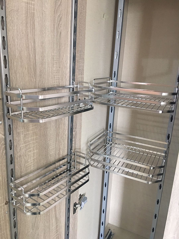 Tủ Đồ Khô 6 Tầng Nan Dẹt SUS 304 - Thương Hiệu Tủ Bếp Camryn