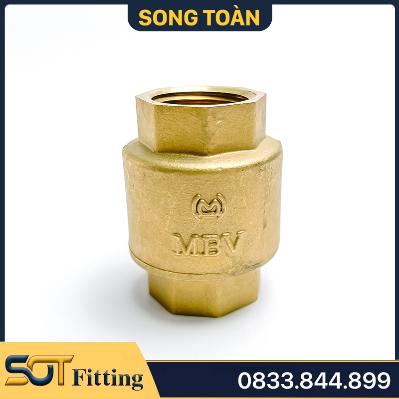 Van 1 Chiều Đồng Lò Xo MBV - Brass Spring Check Valve