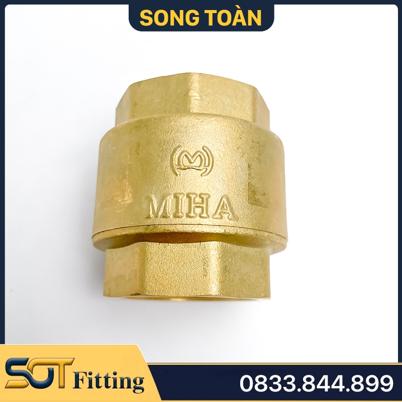 Van 1 Chiều Đồng Lò Xo MIHA - Brass Spring Check Valve