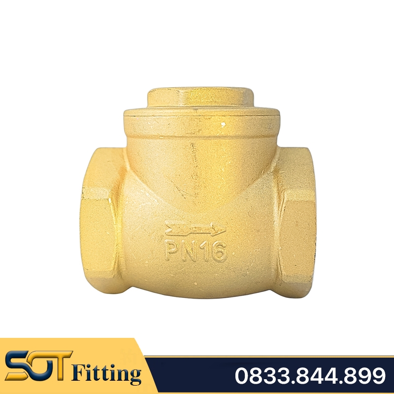 Van 1 Chiều Lá Đồng MIHA Bằng Đĩa Lá Lật - Brass Swing Check Valve Brass Seat