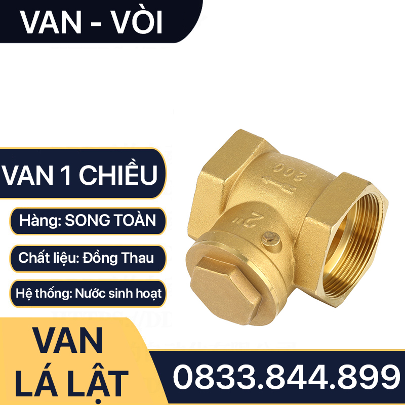 Van Một Chiều, Van 1 Chiều Lá Lật Đồng Thau