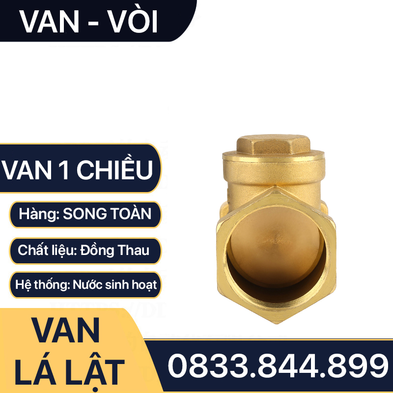 Van Một Chiều, Van 1 Chiều Lá Lật Đồng Thau