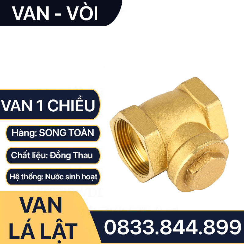 Van Một Chiều, Van 1 Chiều Lá Lật Đồng Thau