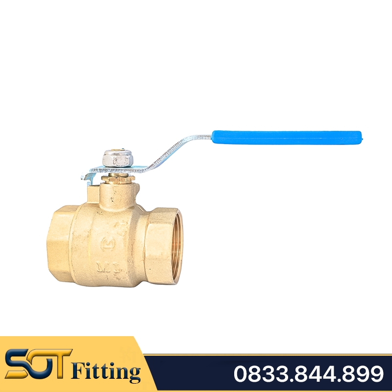 Van Bi Đồng MI Tay Gạt Inox - Brass Ball Valve With Lever Handle