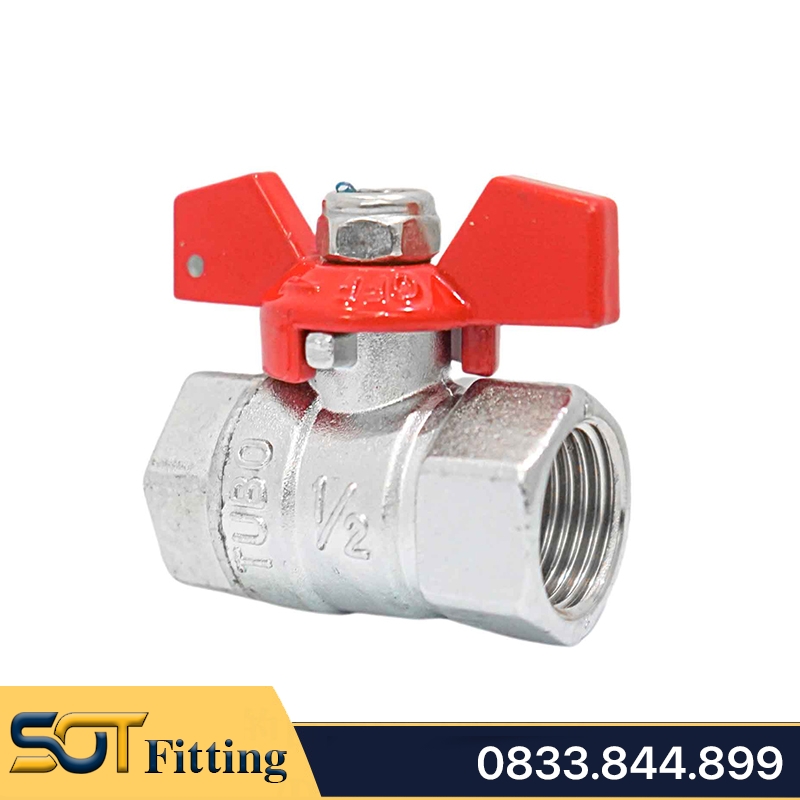 Van Bi Hợp Kim Kẽm TUBO Tay Bướm Hợp Kim - Zinc Plated Valve With Butterfly Handle