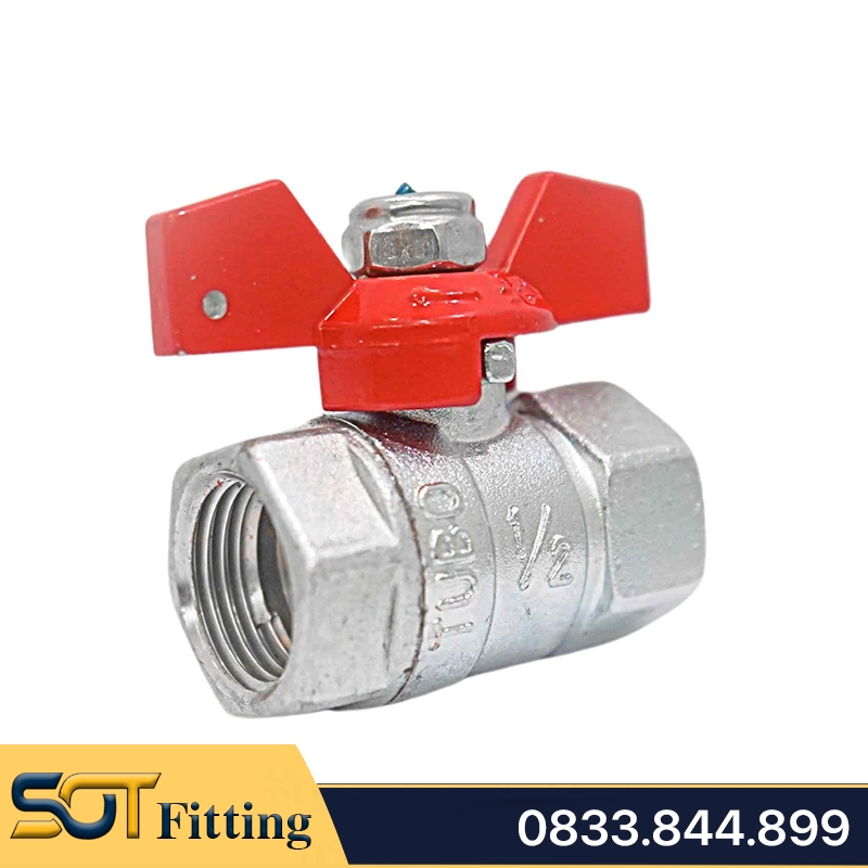 Van Bi Hợp Kim Kẽm TUBO Tay Bướm Hợp Kim - Zinc Plated Valve With Butterfly Handle
