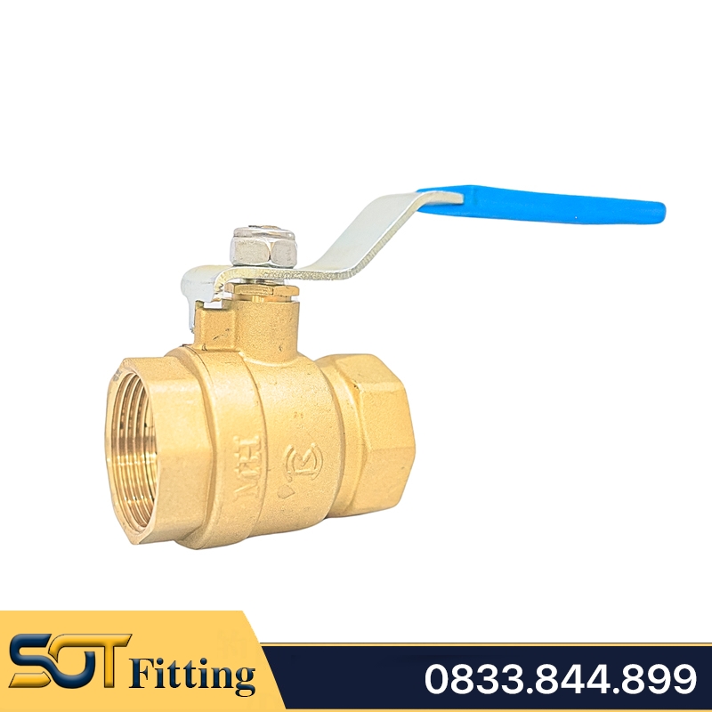 Van Bi Tay Gạt Đồng MH Tay Gạt Inox - Brass Ball Valve With Lever Handle