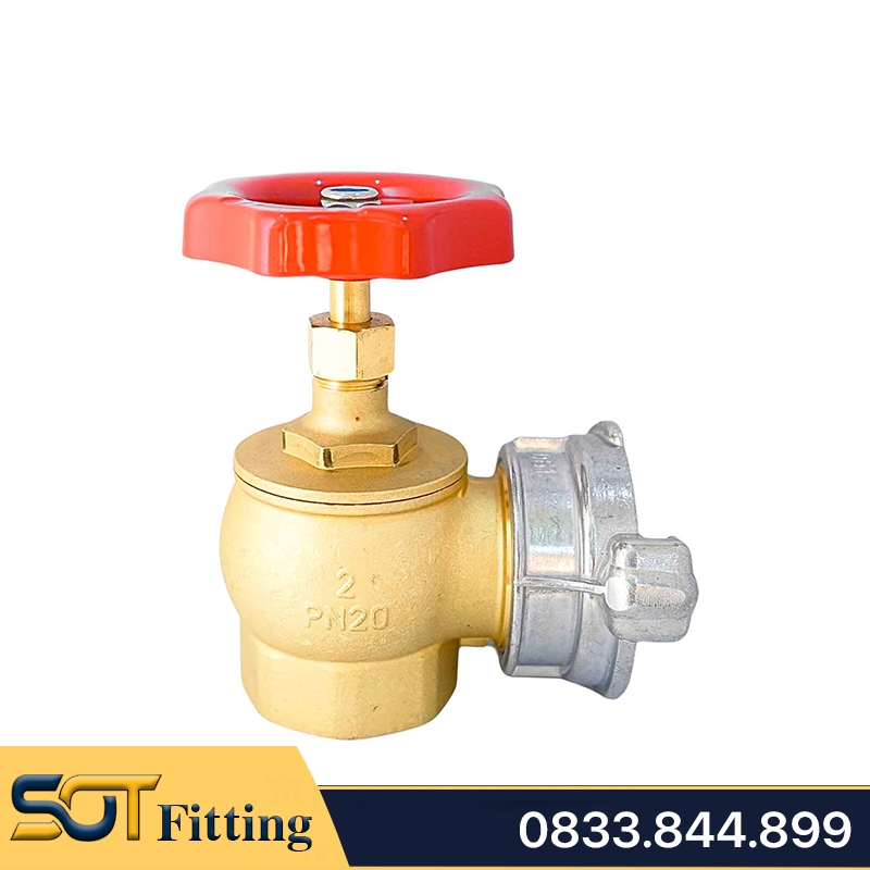 Van Góc Cứu Hỏa Đồng MIHA - Brass Angle Valve For Firefighting