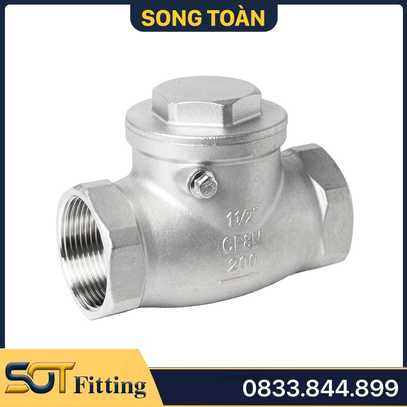 Van Một Chiều Ren Inox 304, Luppe 1 Chiều Lá Lật