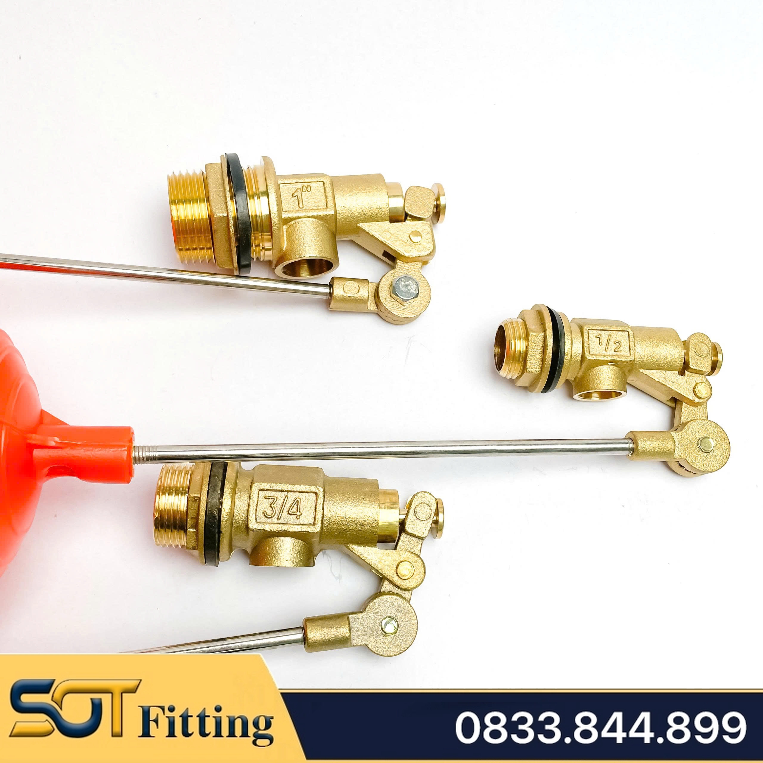 Van Phao Bồn Nước, Tự Động Ngắt Nước 21 27 34 - Đồng Thau