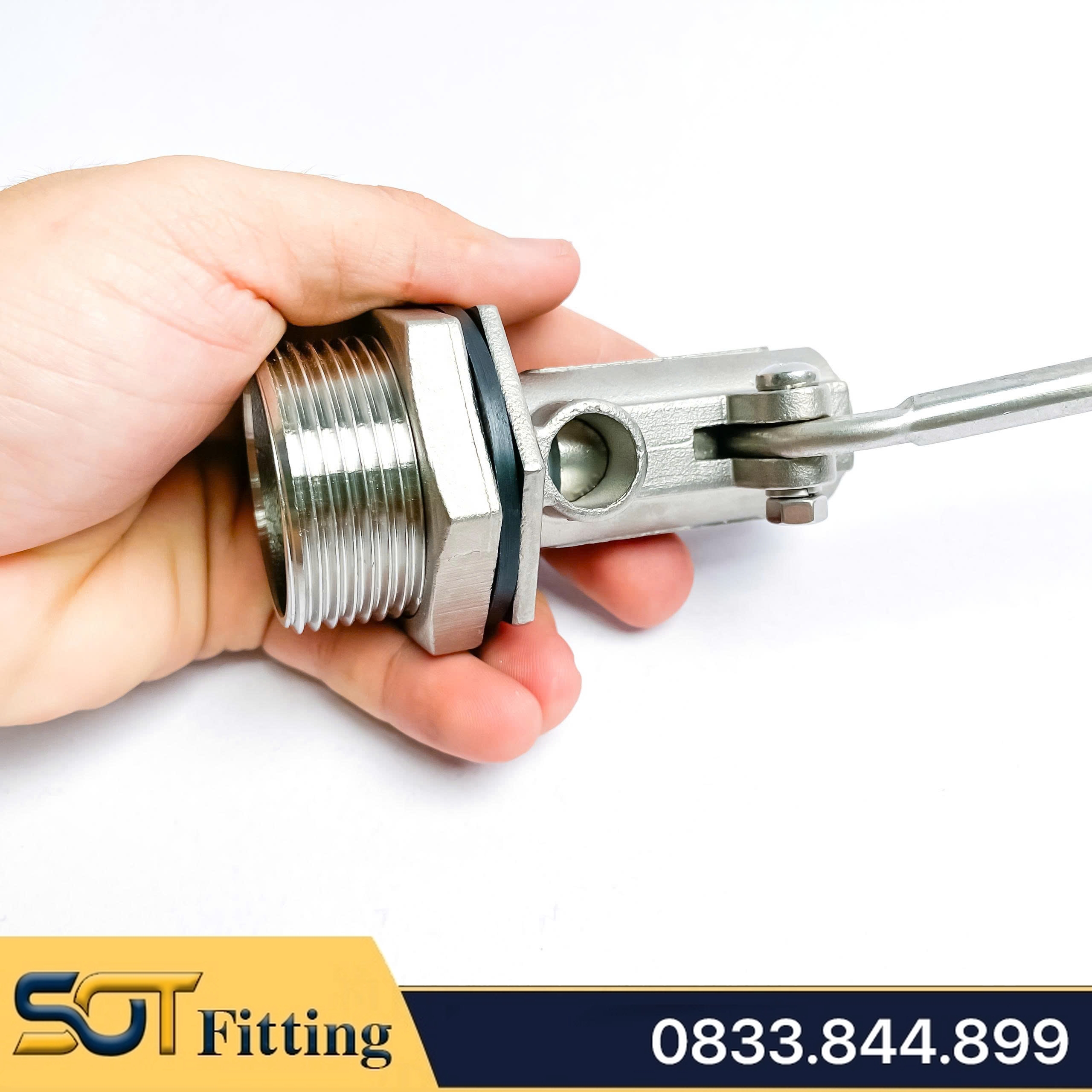 Van Phao Inox, Phao Cơ Inox Tự Động Ngắt Nước 21 27 34 42 49 60 - Inox SUS 304