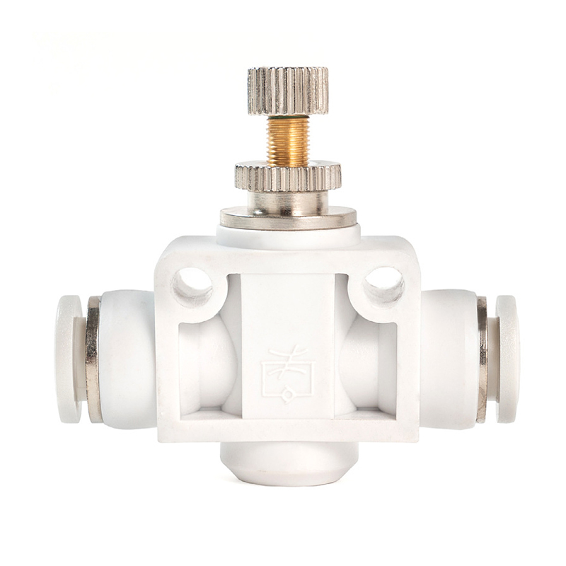 Van Tiết Lưu PSA Nối Nhanh Ống Mềm STNC Ống 4 6 8 10 12 16 - Màu Trắng (Chính Hãng)