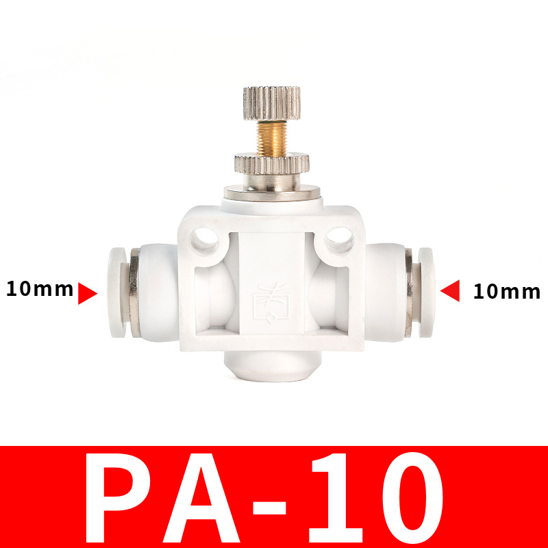 Van Tiết Lưu PSA Nối Nhanh Ống Mềm STNC Ống 4 6 8 10 12 16 - Màu Trắng (Chính Hãng)