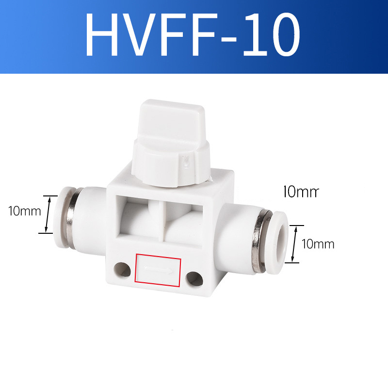 Van Khóa Phun Sương HVFF Khí Nén Nối Nhanh Ống Mềm STNC Ống 4 6 8 10 12 16 - Màu Trắng (Chính Hãng)