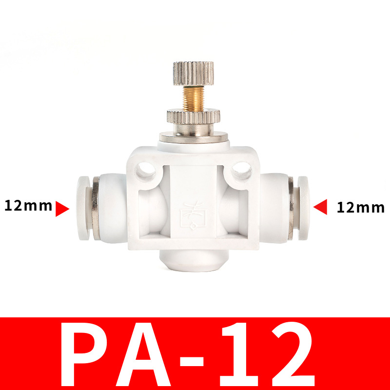 Van Tiết Lưu PSA Nối Nhanh Ống Mềm STNC Ống 4 6 8 10 12 16 - Màu Trắng (Chính Hãng)