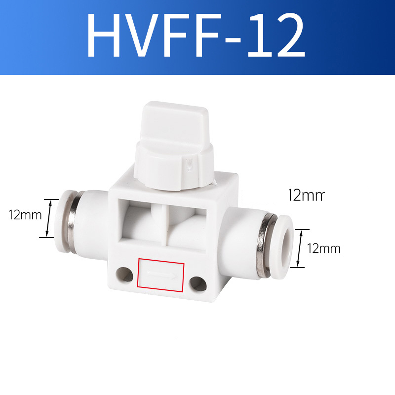 Van Khóa Phun Sương HVFF Khí Nén Nối Nhanh Ống Mềm STNC Ống 4 6 8 10 12 16 - Màu Trắng (Chính Hãng)
