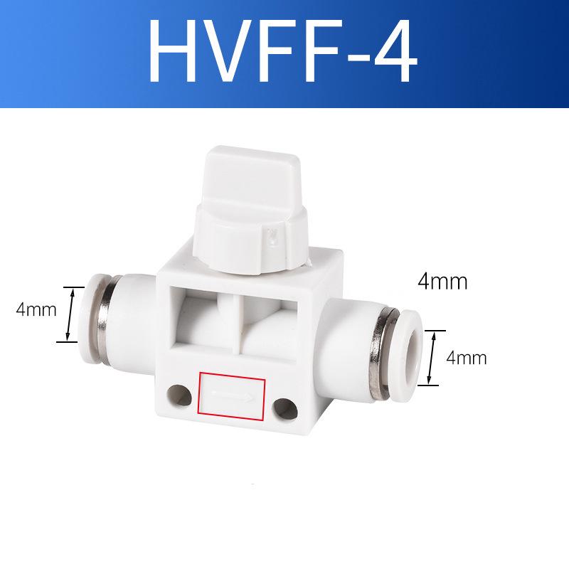 Van Khóa Phun Sương HVFF Khí Nén Nối Nhanh Ống Mềm STNC Ống 4 6 8 10 12 16 - Màu Trắng (Chính Hãng)