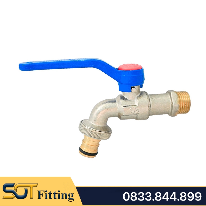 Vòi Đồng Mạ MIHA-XK Tay Gạt Hợp Kim Nhôm - Brass Taps With Aluminium Alloy Lever Handle