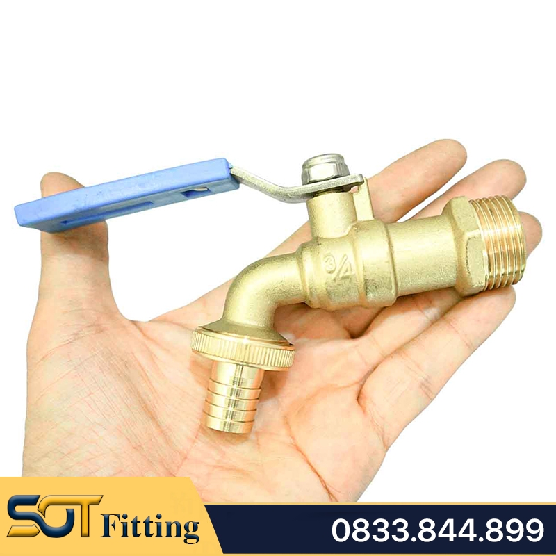 Vòi Đồng MBV Tay Gạt Inox - Brass Taps With Stainless Steel Lever Handle