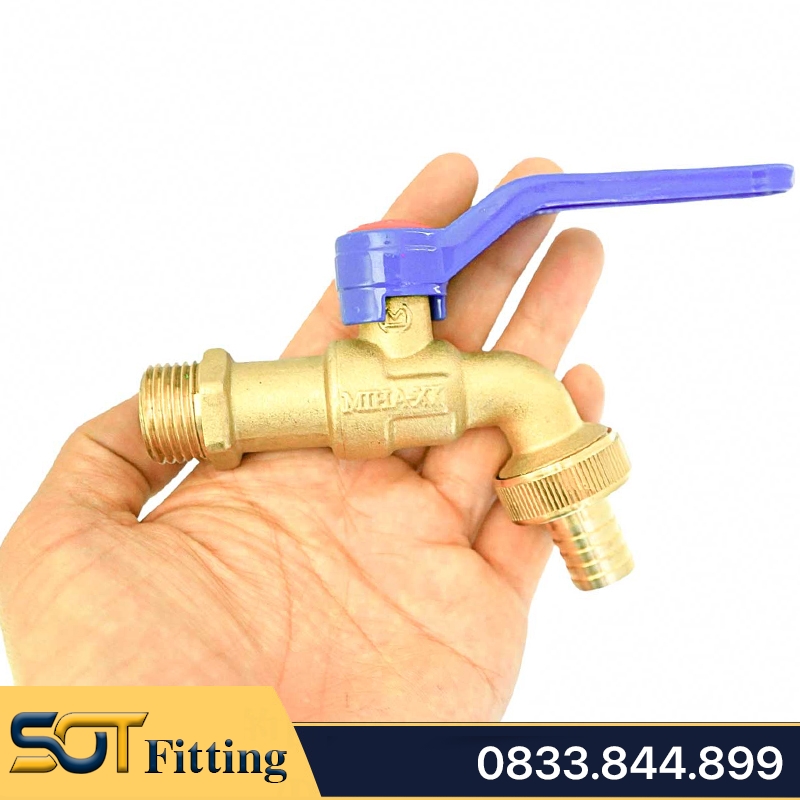Vòi Đồng MIHA-XK Tay Gạt Hợp Kim Nhôm - Brass Taps With Aluminium Alloy Lever Handle