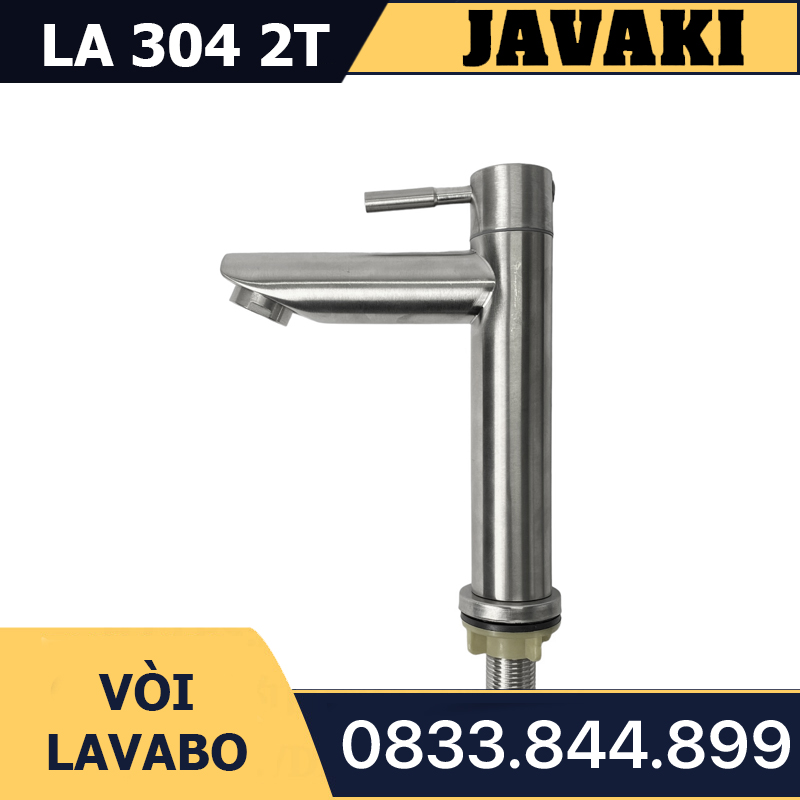Vòi Lavabo Cao 20cm SUS 304 Dùng Nước Lạnh Javaki | Thiết Kế Hoàn Hảo Cho Phòng Tắm Tiện Nghi