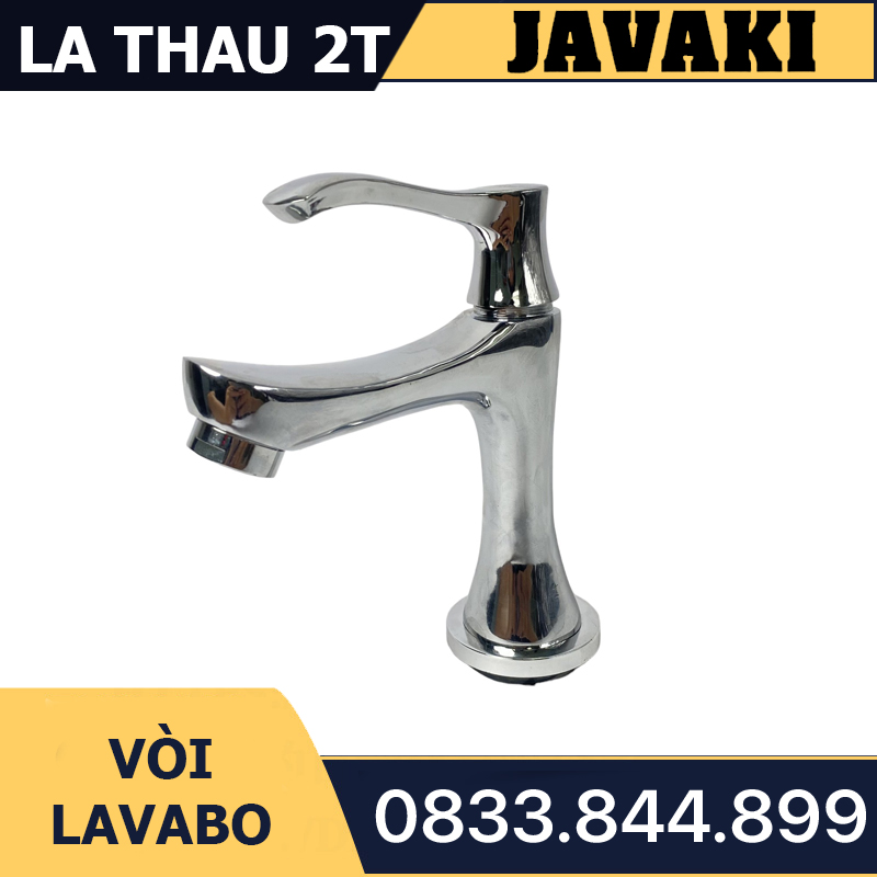 Vòi Lavabo Cao 20cm Thân Đồng Mạ Crom Dùng Nước Lạnh Javaki | Tinh Tế Và Bền Bỉ