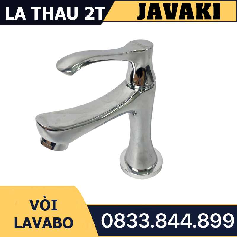 Vòi Lavabo Cao 20cm Thân Đồng Mạ Crom Dùng Nước Lạnh Javaki | Tinh Tế Và Bền Bỉ