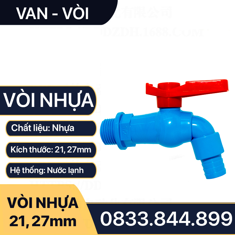 Vòi xả nước, Vòi nhựa tay gạt 2 chiều xoay 180 độ - Bằng nhựa