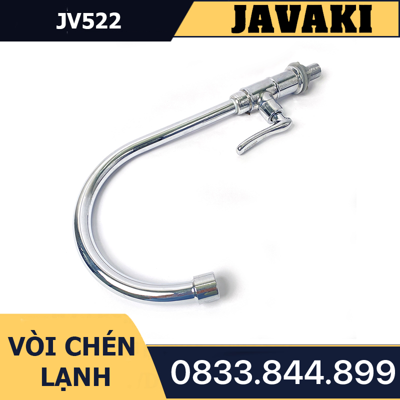 Vòi Rửa Chén Bát JV522 Dùng Nước Lạnh JAVAKI | Cho Không Gian Bếp Hiện Đại
